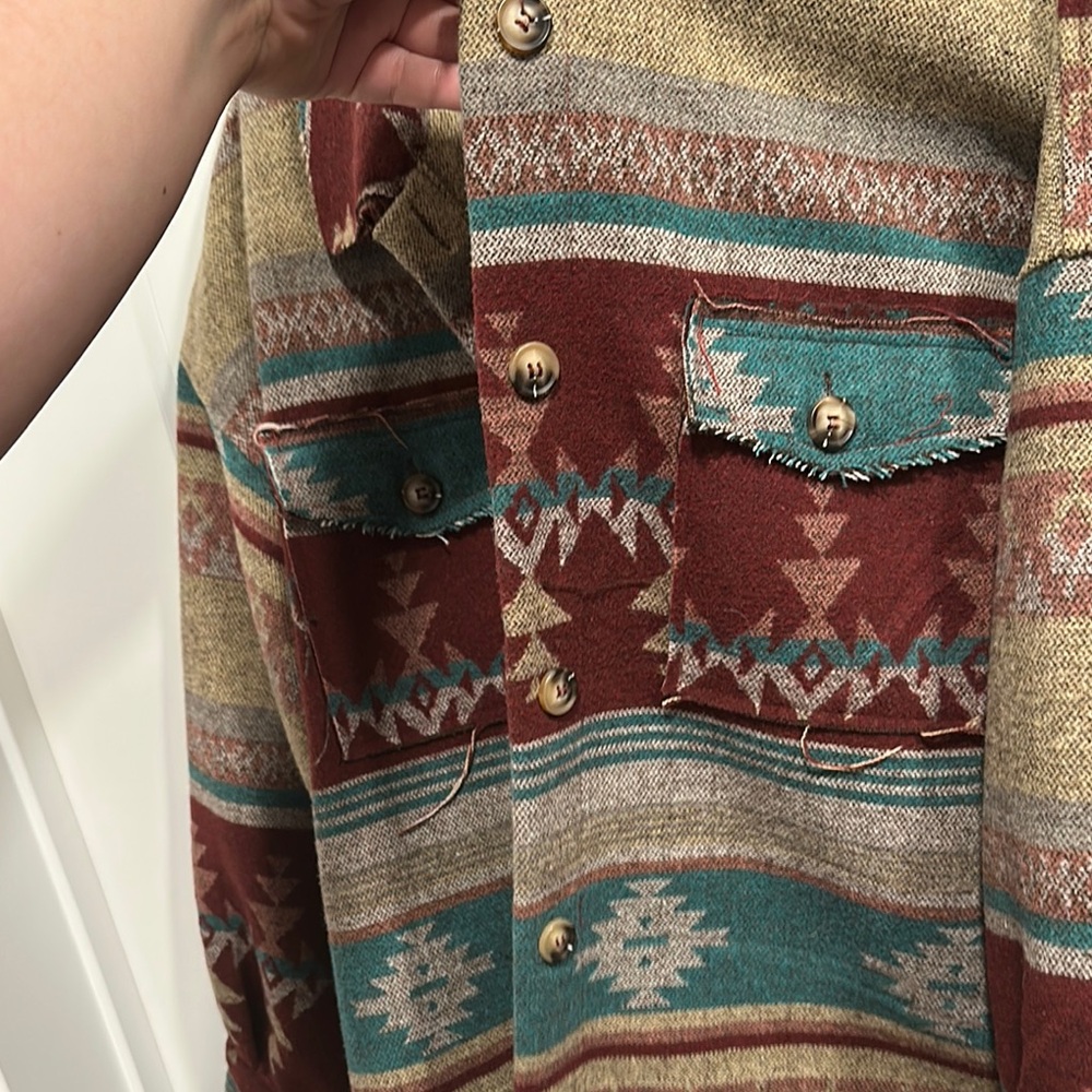 Southwestern Patterned Jacket - Picture 2 of 5